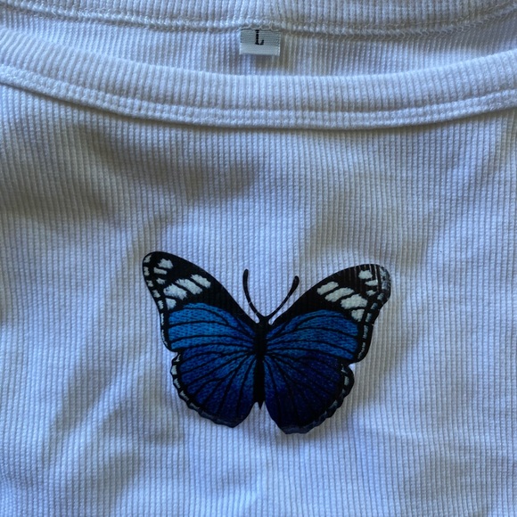 Butterfly cropped top - Picture 2 of 2